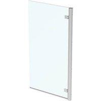 Ideal Standard i.life Frameless Silver Hinged Bath Screen Left-Handed 815-840mm x 1505mm (439KU)