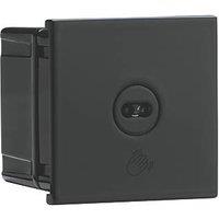 Knightsbridge Touchless 2.1A 1-Way Modular Light Switch Black with Colour-Matched Inserts (439PX)