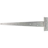 GateMate Matt Silver Straight Medium Tee Hinges 140mm x 18" x 450mm 2 Pack (439YV)