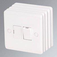 LAP 13A Switched Fused Spur White 5 Pack (44060)