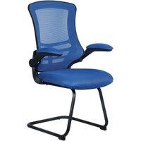 Nautilus Designs Luna Medium Back Cantilever/Visitor Chair Blue (440PK)
