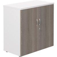 TC Group 1-Shelf Cupboard White/Grey Oak 800mm x 800mm (440TT)