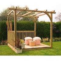 Forest Ultima 8' x 8' (Nominal) Flat Pergola & Patio Deck Kit (44113)