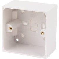 Essentials 1-Gang Surface Pattress Back Box 47mm (4411D)