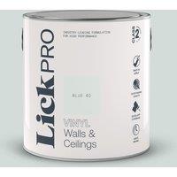 LickPro 2.5Ltr Blue 02 Vinyl Matt Emulsion Paint (441TM)