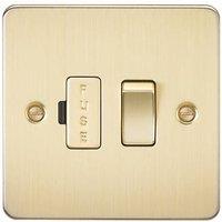 Knightsbridge 13A Switched Fused Spur Brushed Brass (441TY)