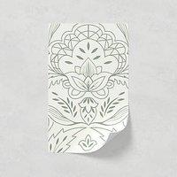 LickPro White Damask 01 Wallpaper Sample 0.18m x 0.29m (441VX)