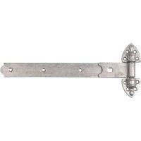GateMate Matt Silver Straight Heavy Reversible Hinges 155mm x 18" x 450mm 2 Pack (441YV)