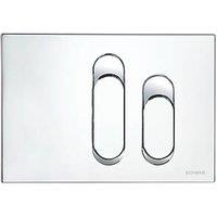 Fluidmaster Schwab Dura 634691 Dual-Flush Flushing Plate Matt Chrome (4425X)