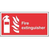 Essentials Non Photoluminescent "Fire Extinguisher" Sign 100mm x 200mm (442FG)