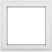 Crystal Top Opening Clear Double-Glazed Casement White uPVC Window 610mm x 610mm (442JP)