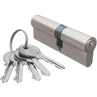 Smith & Locke Fire Rated 1 Star Double Double Cylinder Lock 40-50 (90mm) Satin Nickel (442TE)