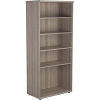 TC Group 4-Shelf Bookcase Grey Oak 800mm x 1800mm (442TT)