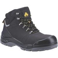 Amblers AS252 Size 10 Black Water-Resistant Steel Toe Cap Safety Boots (442XP)
