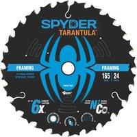 Spyder Tarantula Wood/Chipboard/MDF Framing Circular Saw Blade (20A) 165mm x 16mm 24T (442YL)