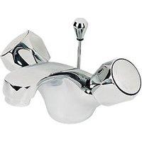 Swirl Contract Bathroom Basin Mono Mixer Tap Metal Head Chrome (44386)