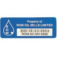 Asset Protect Asset Tags Blue 19mm x 38mm 100 Pack (4439T)