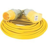 Defender Yellow 110V 20A Extension Lead 25m x 2.5mm (443XX)