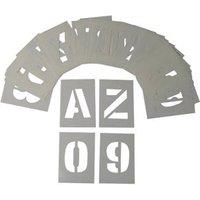 Essentials 0-9 / A-Z Stencil Kit 36 Pieces (444PX)