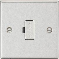 Knightsbridge 13A Unswitched Fused Spur Brushed Chrome (444TY)