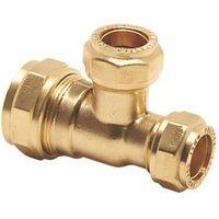 Pegler PX50D Brass Compression Reducing Tee 22mm x 15mm x 15mm (4452G)
