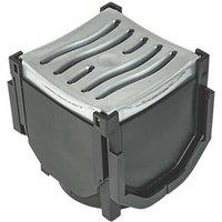 FloPlast FloDrain Quad Connector Drain Cover & Grate Silver 120mm (44722)