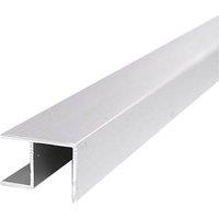 Multipanel Type 100 Flush Corner Satin Aluminium 2450mm x 11mm (447JE)