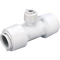 FloPlast FloFit+ Plastic Push-Fit Reducing Tee 22mm x 22mm x 10mm (447RF)