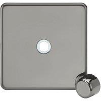 Knightsbridge Screwless 1-Gang Modular Dimmer Switch Black Nickel (447YA)