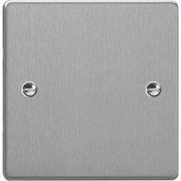Varilight 1-Gang Blanking Plate Brushed Steel (447YT)