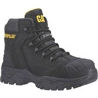 CAT Everett S3 WP Size 6 Black Waterproof Safety Boots (448KE)