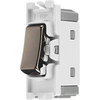 British General Nexus 20A Grid SP Centre Off Control Switch Black Nickel (449RF)