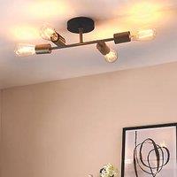 Quay Design Toby Semi-Flush Light Matt Dark Soft Gold (449VG)