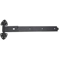 Smith & Locke Black Powder-Coated Straight Heavy Reversible Gate Hinges 183mm x 508mm x 60mm 2 Pack (4508J)