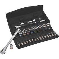 Wera 8100 SA 10 Zyklop 1/4" Drive Ratchet & Socket Set 28 Pieces (451FW)