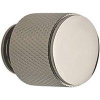 Elite Knobs & Handles Kensington Knurled Cabinet Knob Black Nickel 25mm (451KK)
