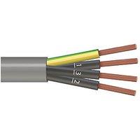 Time 4-Core YY Grey 0.75mm Unscreened Control Cable 1m Coil (451PY)