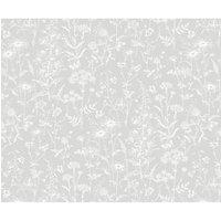 Laura Ashley Lisette Flint Self-Adhesive Glass Kitchen Splashback 900mm x 750mm x 6mm (451RX)