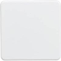 Knightsbridge 1-Gang Blanking Plate Matt White (452TY)