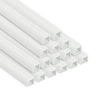 D-Line PVC White Quarter Round Trunking 22mm x 22mm x 2m 16 Pack (453KU)