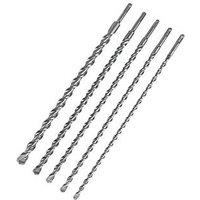 Milwaukee M2 SDS Plus Shank Masonry Long Drill Bit Set 5 Pieces (454GE)