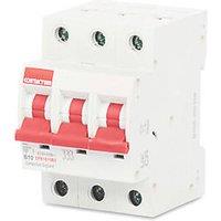 Contactum Defender 10A TP B Curve 3-Phase MCB (454HA)