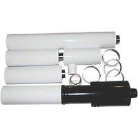 Grant Internal High Level Vertical Flue Up To 26kW 3m White (454KP)