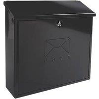 Burg-Wachter Contemporary Post Box Black Metallic (454PH)