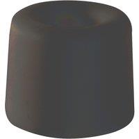 Smith & Locke Cylindrical Rubber Door Stop 30 x 24mm Black 10 Pack (454TE)