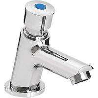 Bristan Luxury Self-Closing Timed-Flow Pillar Tap Chrome (455JE)