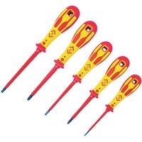 C.K Dextro Mixed VDE Screwdriver Set 5 Pieces (455JF)