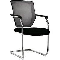 Nautilus Designs Nexus Medium Back Cantilever/Visitor Chair Black (455PK)
