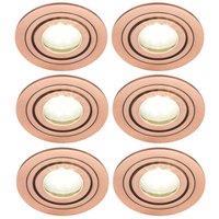 Spa Cali Adjustable Downlights Copper 6 Pack (455VH)