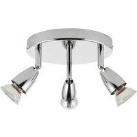 Saxby Amalfi Round 3-Light Spotlight Chrome (455VX)